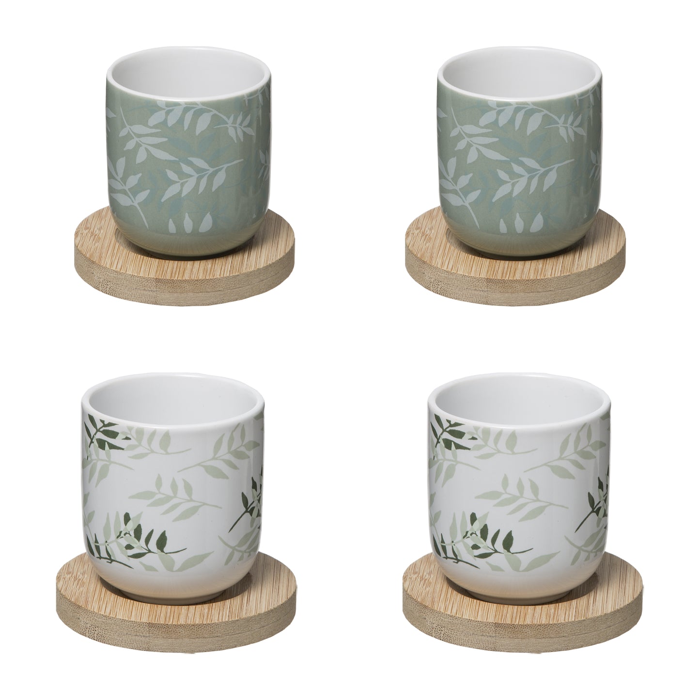 COFFRET 4 TASSES SG FLORAL G