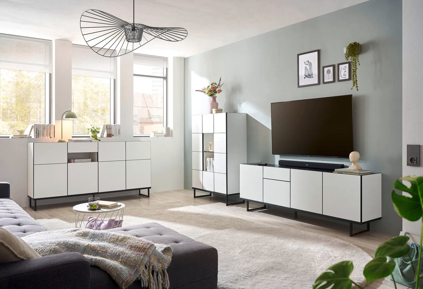 VEGA MEUBLE TV MELAMINE 1TIROIR 2ETAGERE