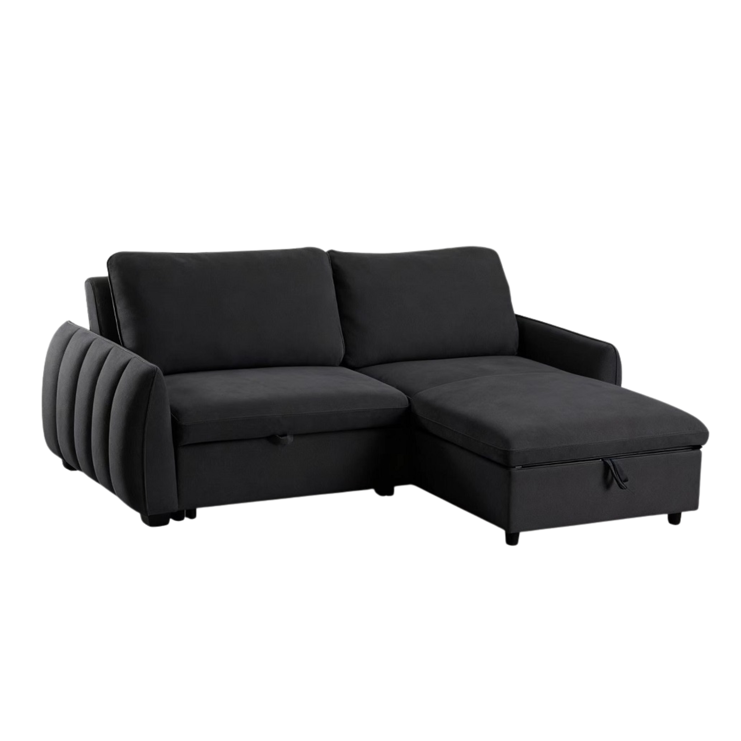 CLOUD CANAPE CONVERTIBLE 2P GRIS FONCE