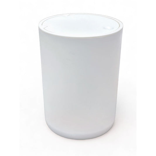 POUBELLE EN PLASTIQUE BLANC