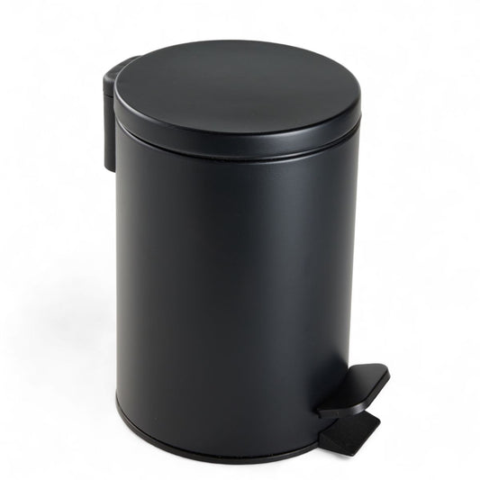 POUBELLE EN ACIER SOFT NOIR