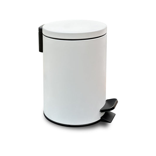 POUBELLE EN ACIER SOFT BLANC
