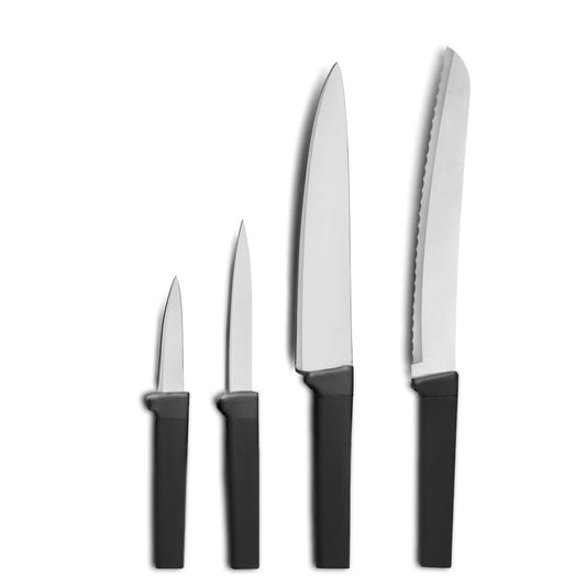 LOT DE 4 COUTEAUX NOIR