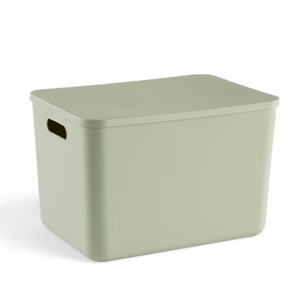 PANIER DE RANGEMENT VERT AVEC COUVERCLE