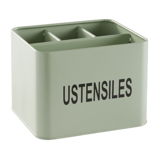 POT À COUVERTS  4 COMPARTIMENTS VERT