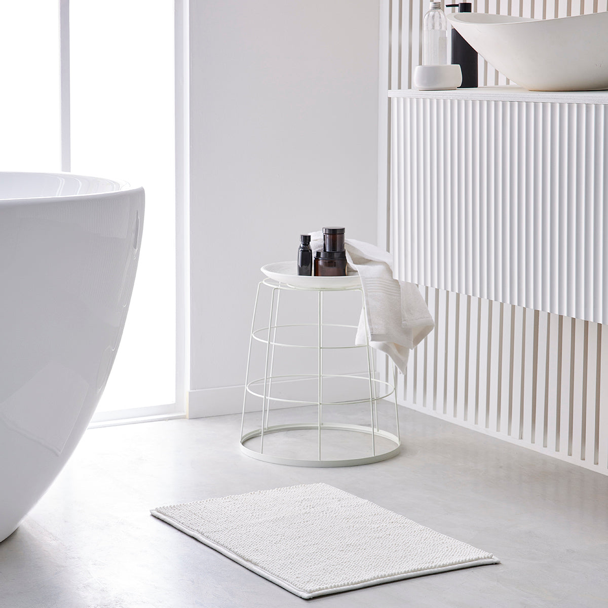 TAPIS BUBBLE BLANC