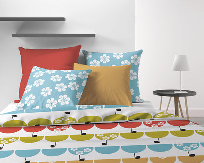 PARURE HOUSSE DE COUETTE  GRANY + 2 TAIES D'OREILLERS