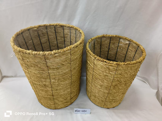 ROPE CYL LINEN BASKET