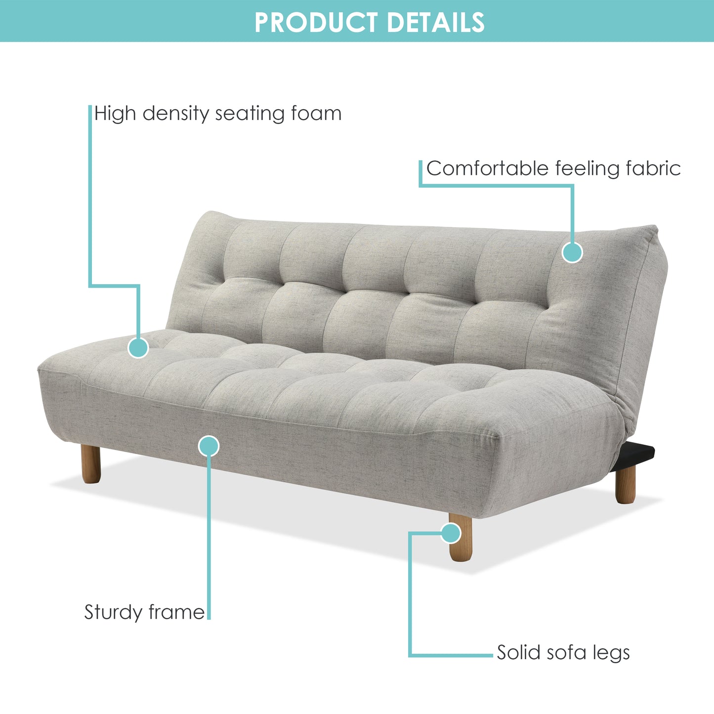 CARIOCA SOFABED BEIGE 189x102x90cm