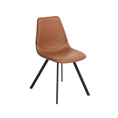 SAXON VINTAGE DINING CHAIR BROWN