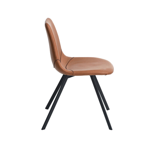 SAXON VINTAGE DINING CHAIR BROWN