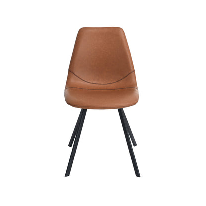 SAXON VINTAGE DINING CHAIR BROWN