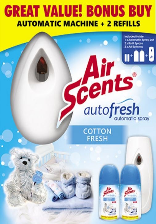 Air Scents Auto. Mach. Cotton Fresh 250ml*2