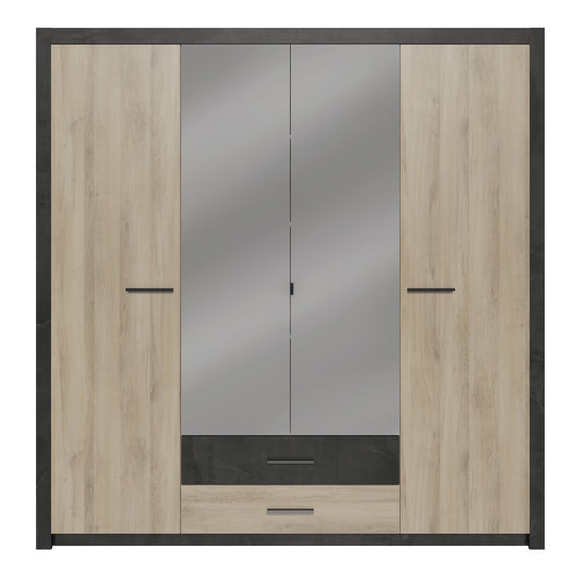 COLORADO ARMOIRE 4PORTES 2TIROIRS