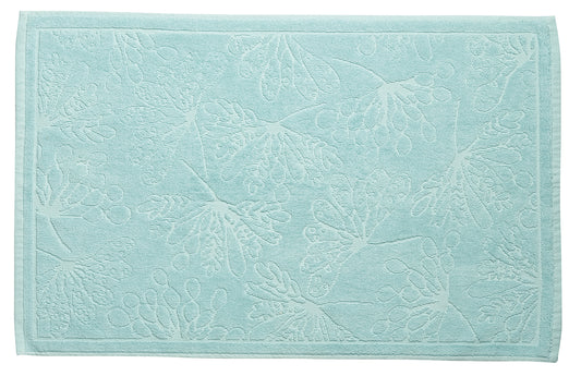 TAPIS DE BAIN BLEU CLAIR ET GRIS