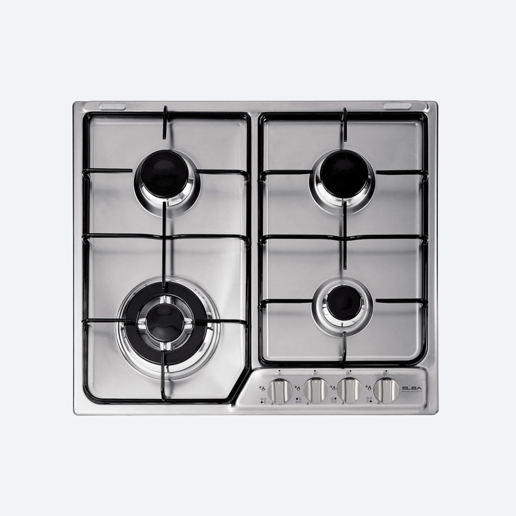 ELBA BUILT-IN STOVE 4 GAS BURNERS ENAMEL PAN SUPPORT
