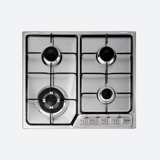 ELBA BUILT-IN STOVE 4 GAS BURNERS ENAMEL PAN SUPPORT
