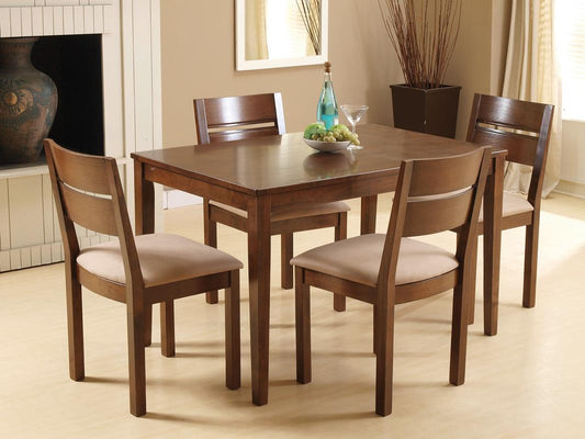 ENVY DINING SET 5PCS DARK OAK