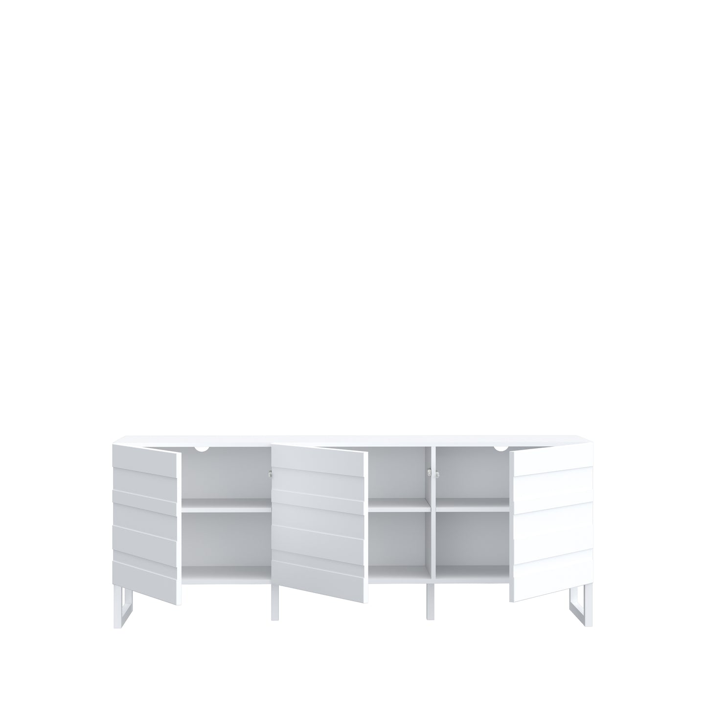 BRETANIA MEUBLE TV 3PORTES BLANC