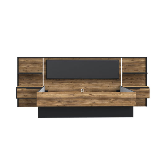 JABIM BED & BEDSIDES QUEEN SIZE
