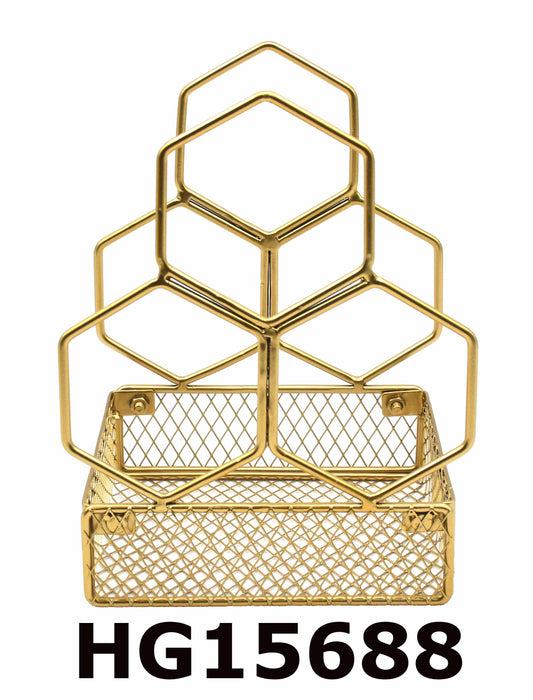 HEXA IRON WINE RACK FOR 3 BOTTLES