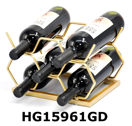 HEXA IRON WINE RACK FOR 5 BOTTLES