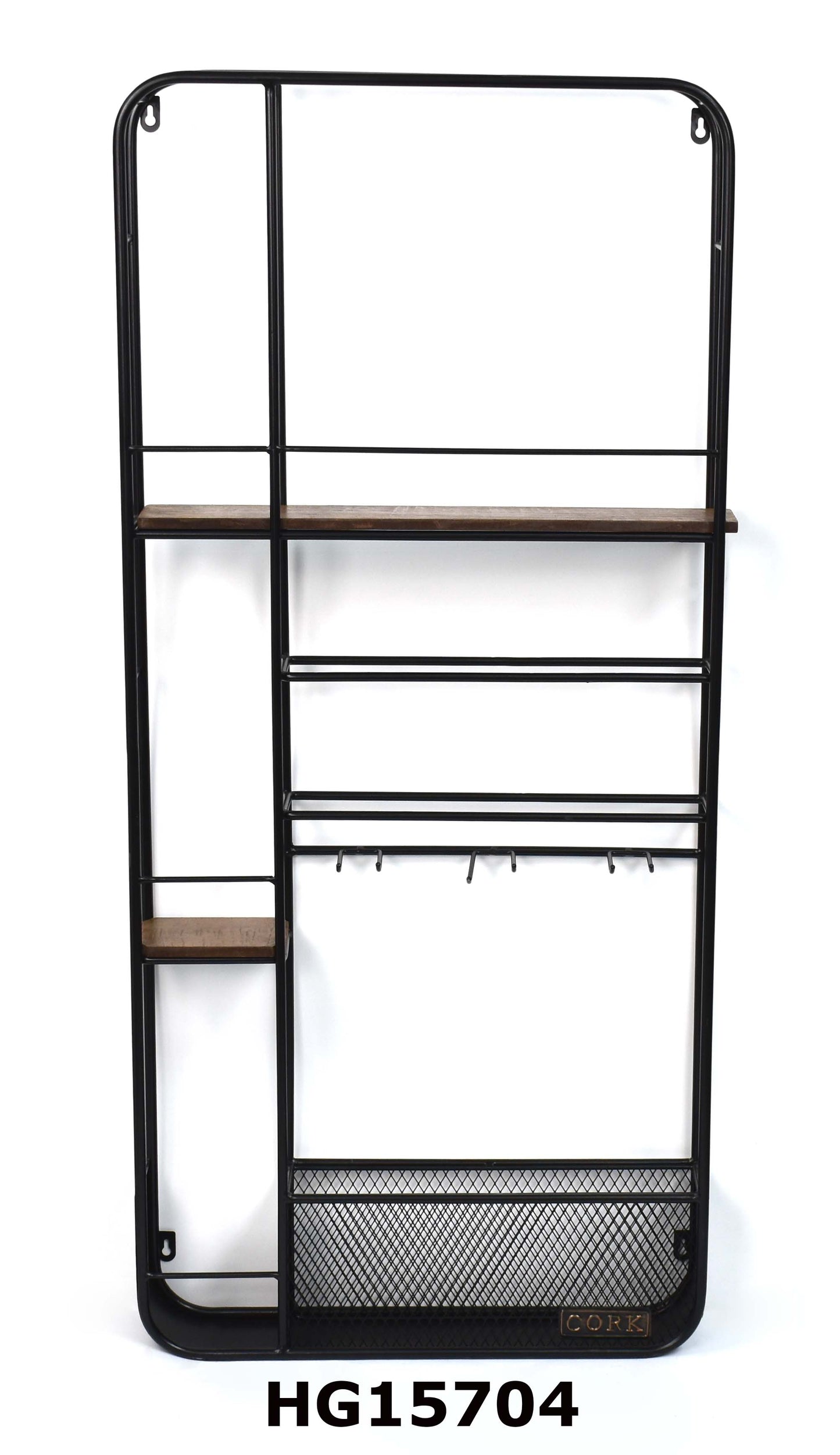 RECTANGLE WALL HANGING WINE RACK 10 BOTTLES