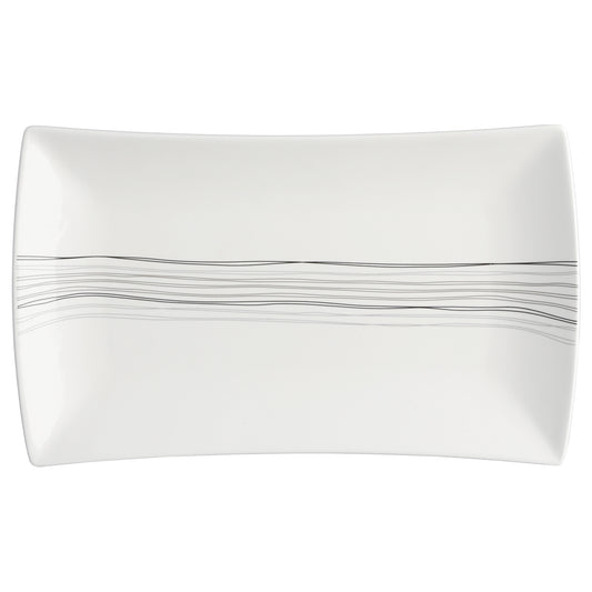 ASSIETTE RECTANGULAIRE LIGNES SG