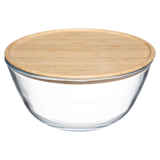 SALADIER VERRE + COUVERCLE 5FIVE BAMBOO