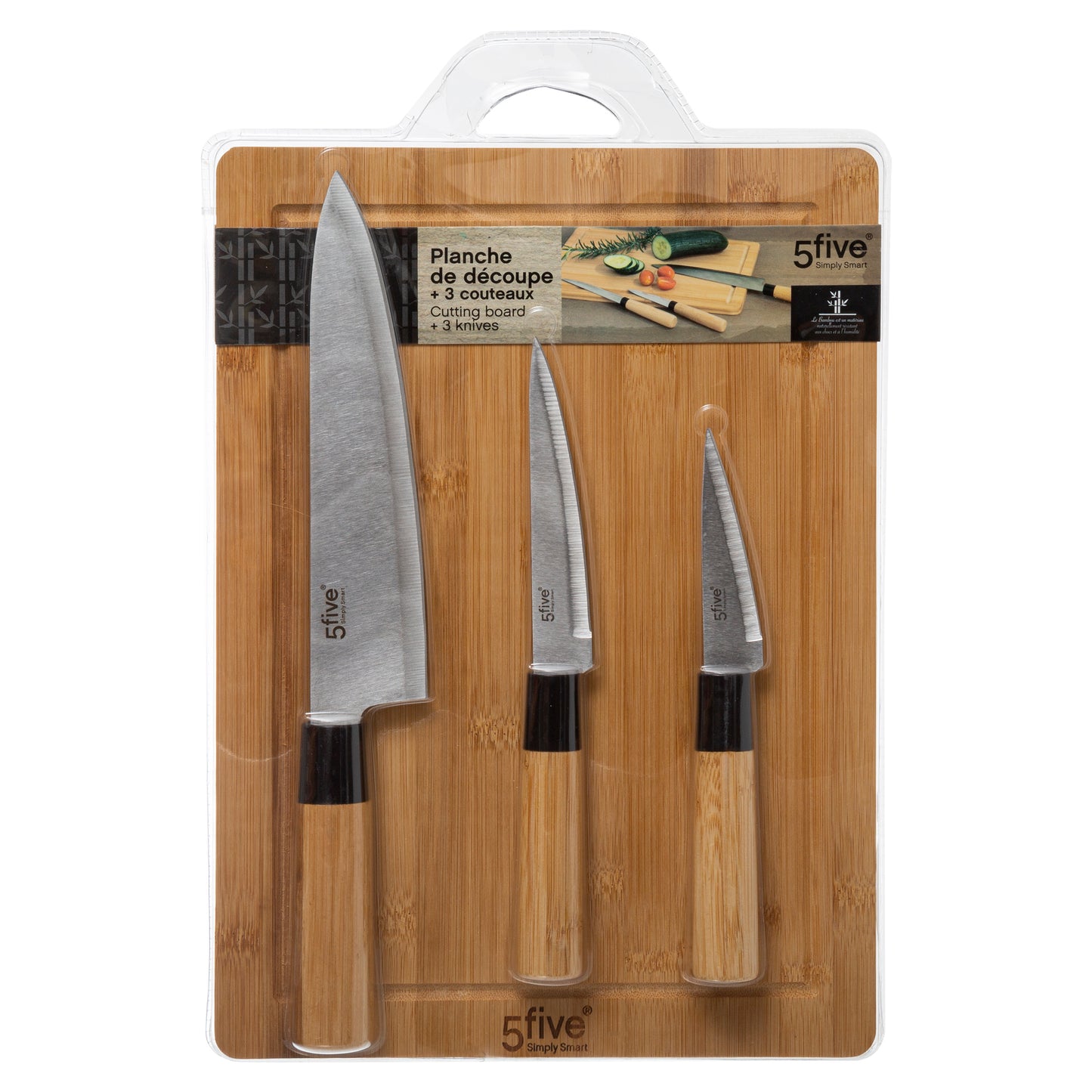 LOT DE DECOUPE 3 COUTEAUX 5FIVE