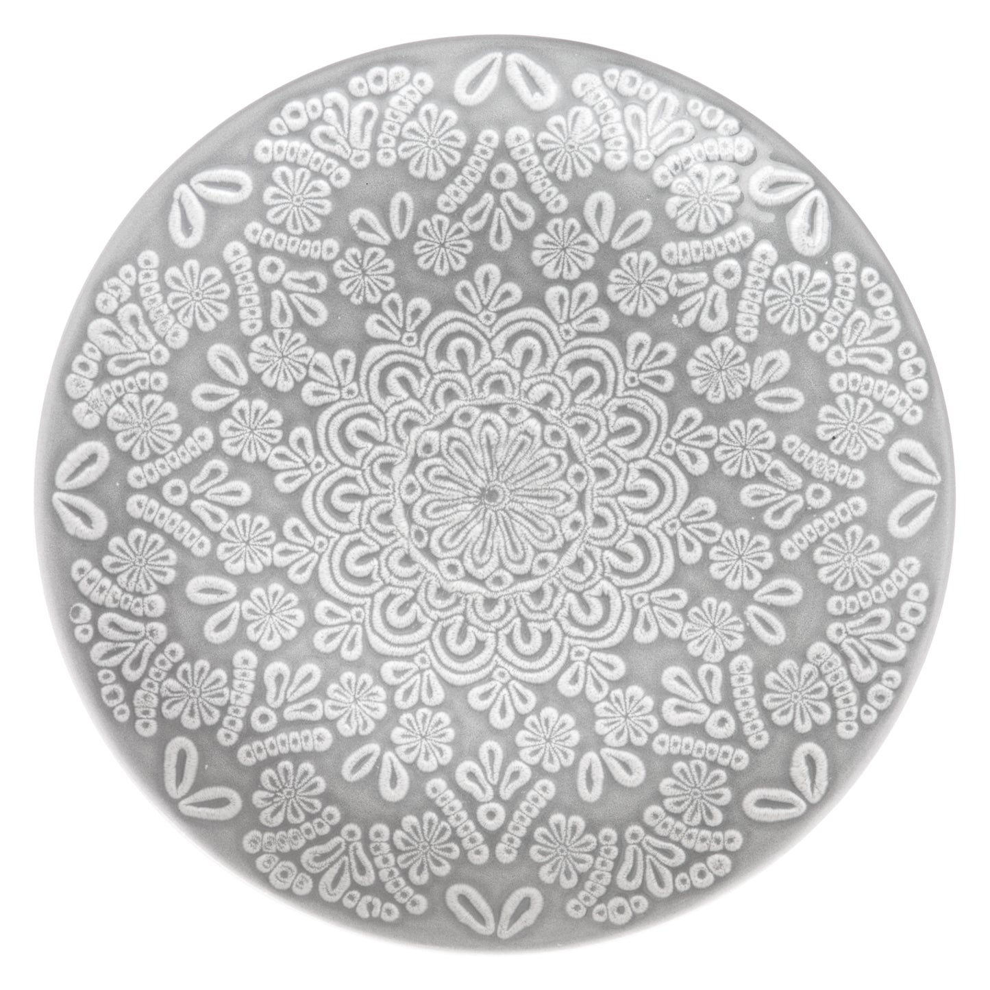 ASSIETTE PLATE HACIENDA GRIS