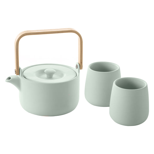 COFFRET THEIERE ET TASSE THE NATURA MINT