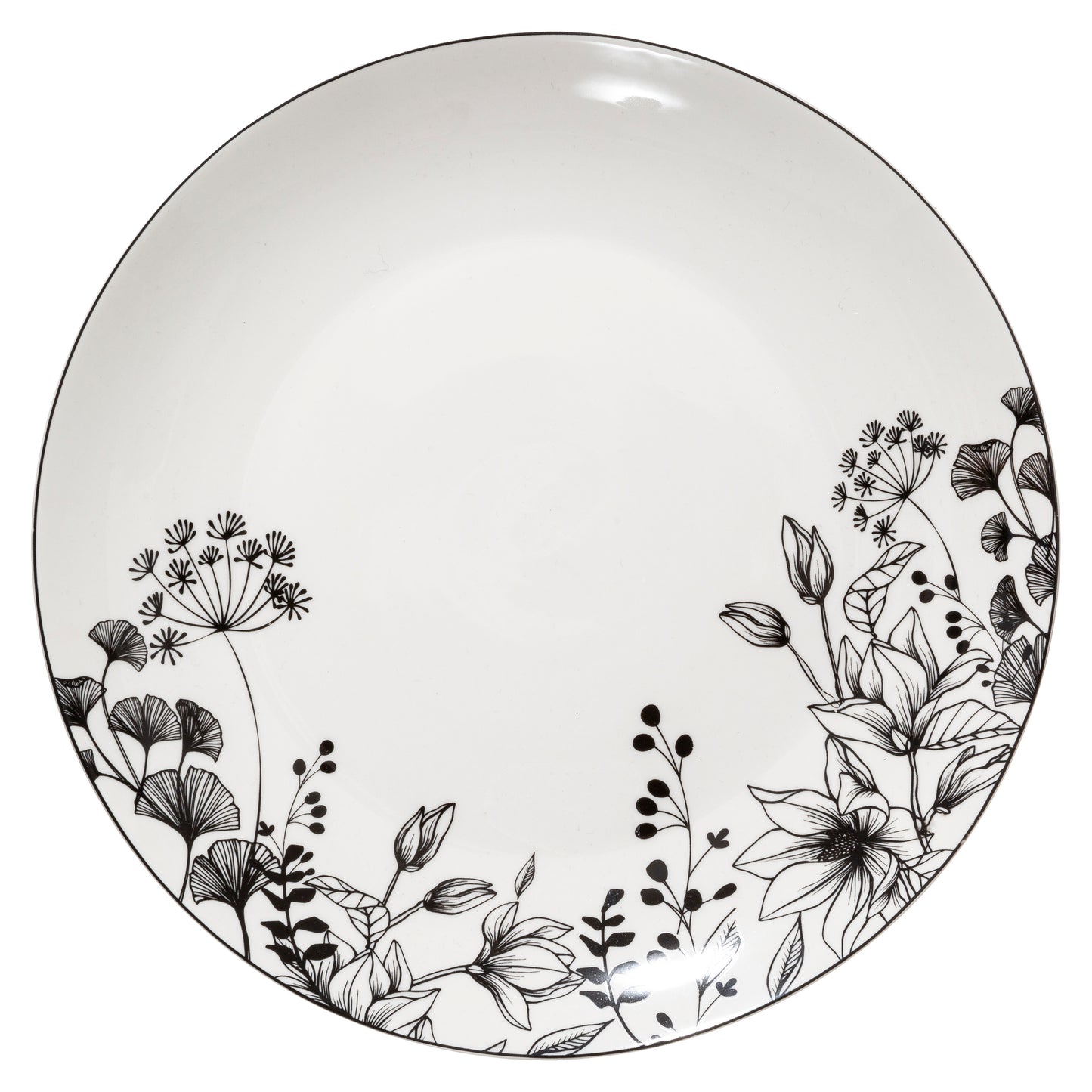 ASSIETTE PLATE FLORAL SG