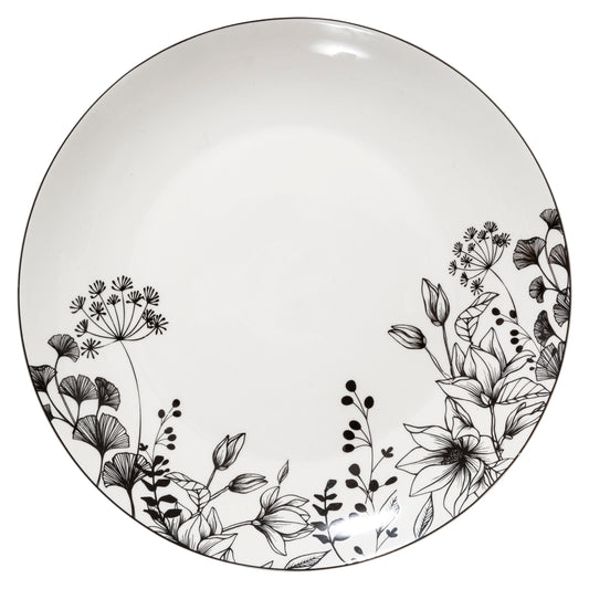 ASSIETTE PLATE FLORAL SG