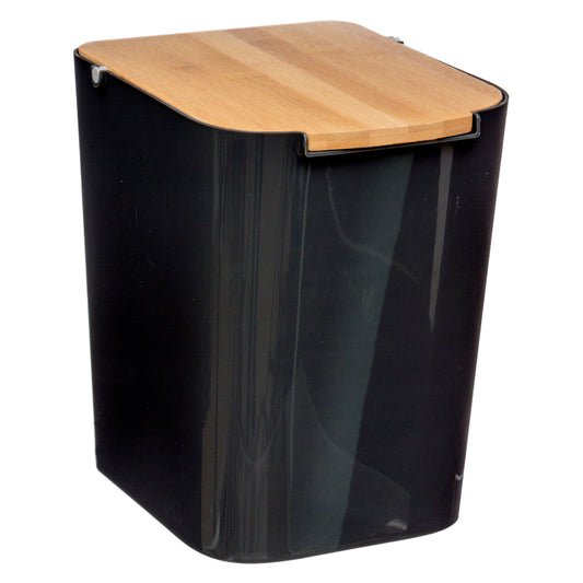 POUBELLE 5FIVE NATURE NOIR 5L