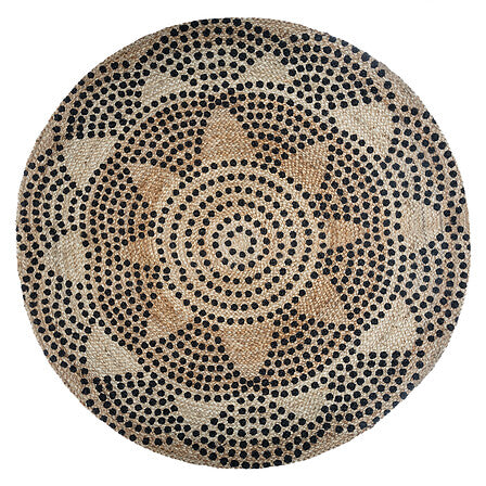 TAPIS EN JUTE ROND IMPRIMER LIVIN