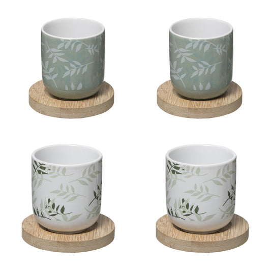COFFRET 4 TASSES SG FLORAL G