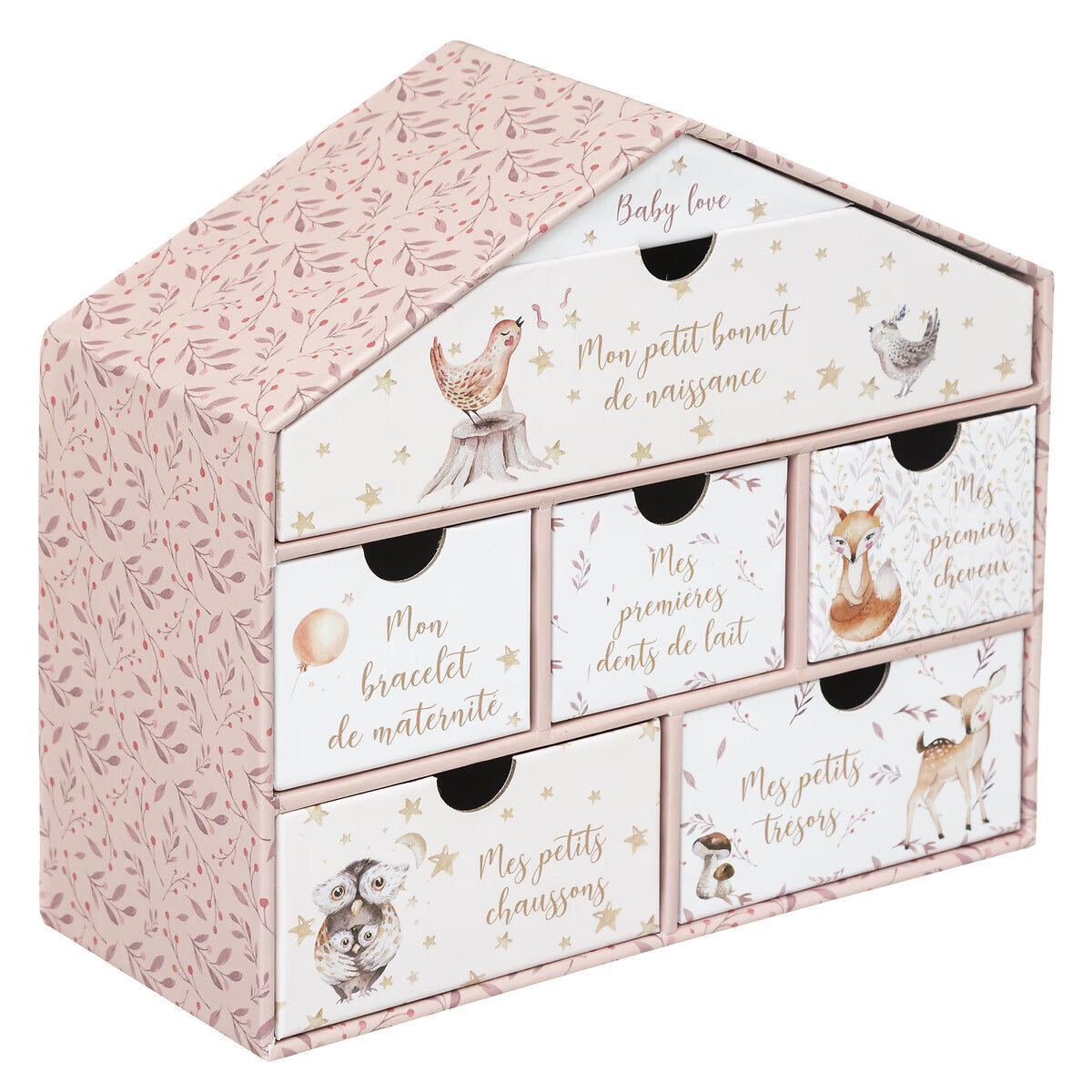 COFFRET DE NAISSANCE EN FORME DE MAISON