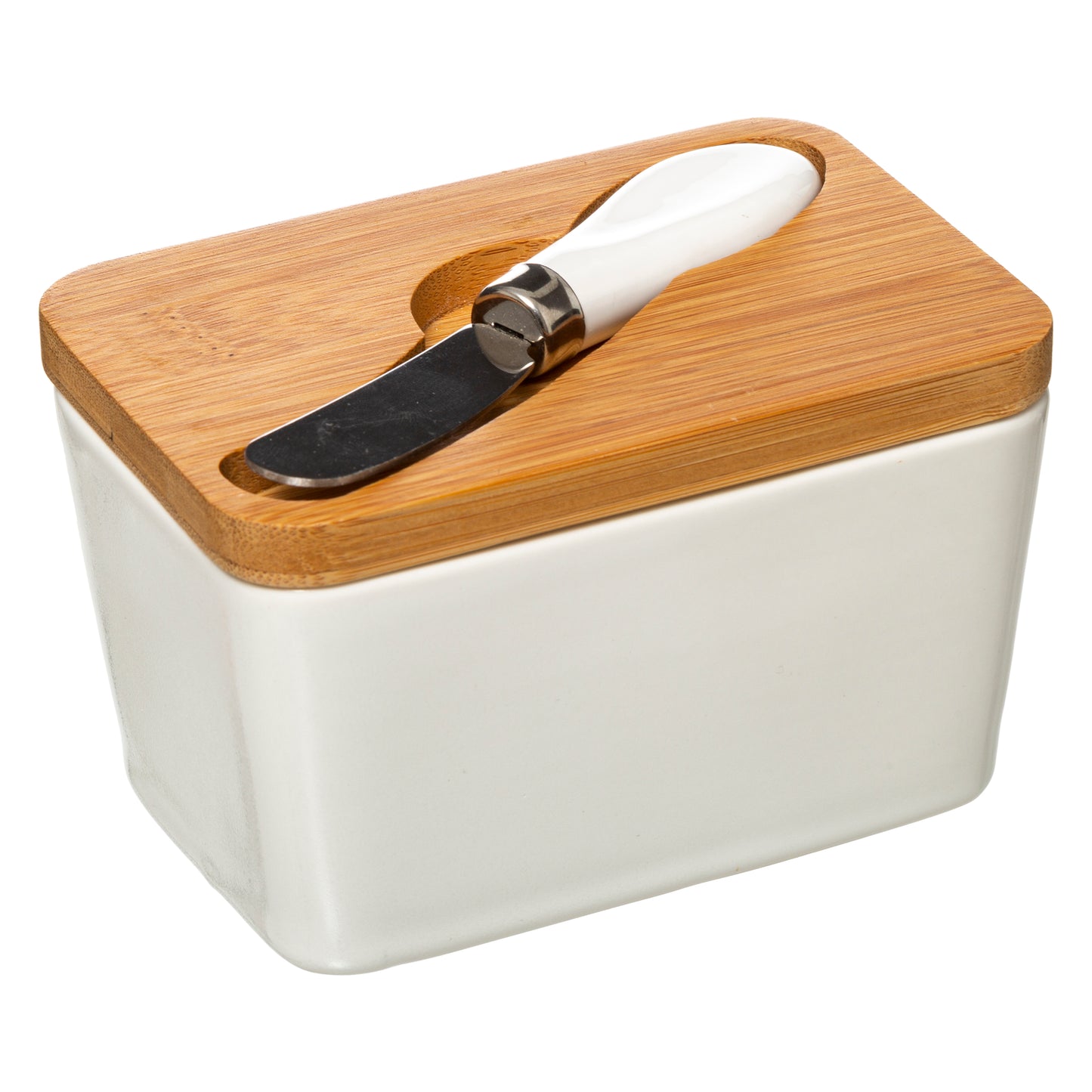 BEURRIER ET COUTEAU ENCERAMIC 5FIVE BAMBOU