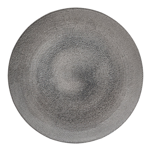 ASSIETTE PLATE AURORE GRIS