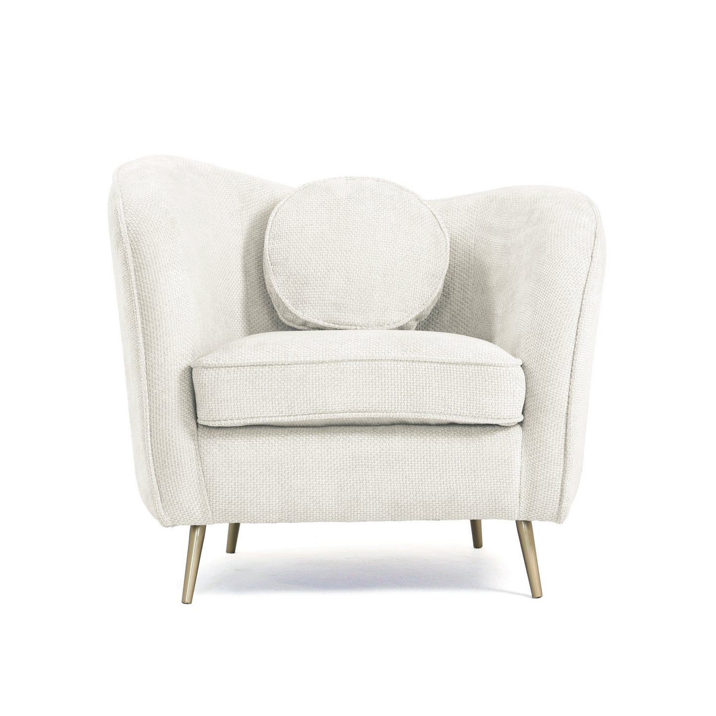 LUNA CHAIR WITH 1 CUSHION WHITE