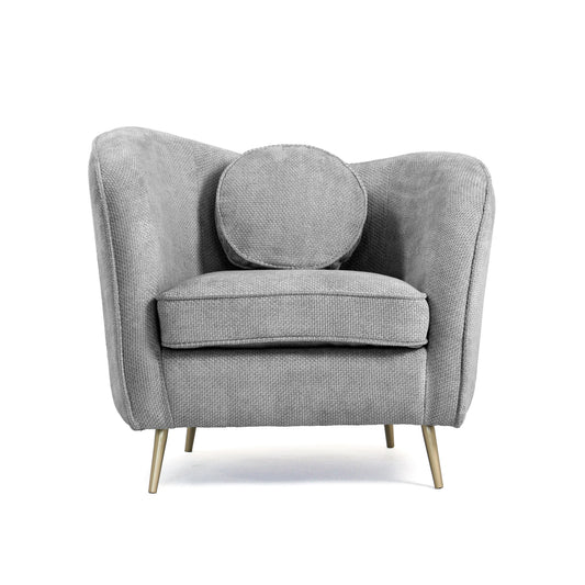 LUNA CHAIR WITH 1 CUSHION GREY