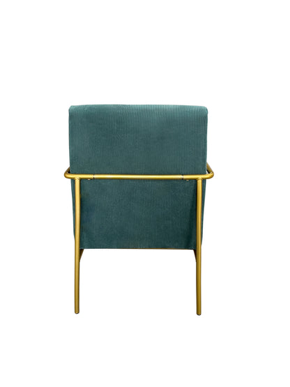 GOLDEN METAL ARMCHAIR GREEN