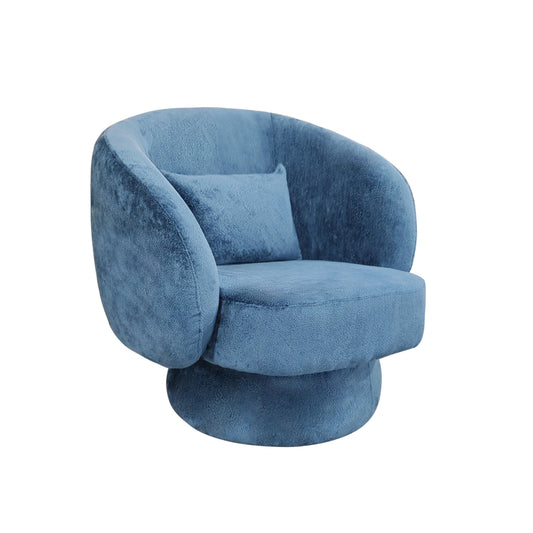 SHELBY SWIVEL SOFA WITH 1 CUSHION DEEP BLUE