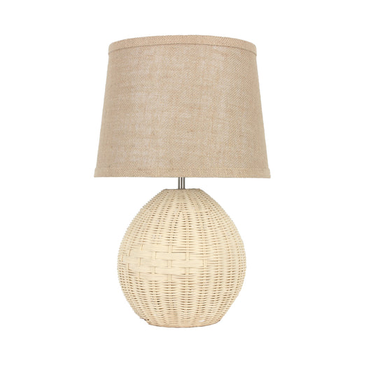 TABLE LAMP RATTAN WITH SHADE