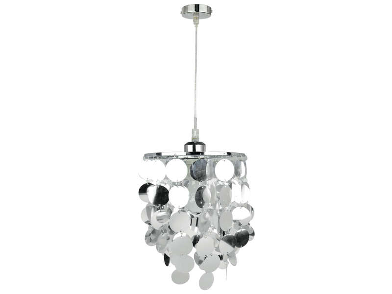 SUSPENSION ARGENTE ET EFFET MIROIR