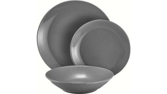 SET DE 18PIECES DE VAISSELLES COLORAMA GRIS