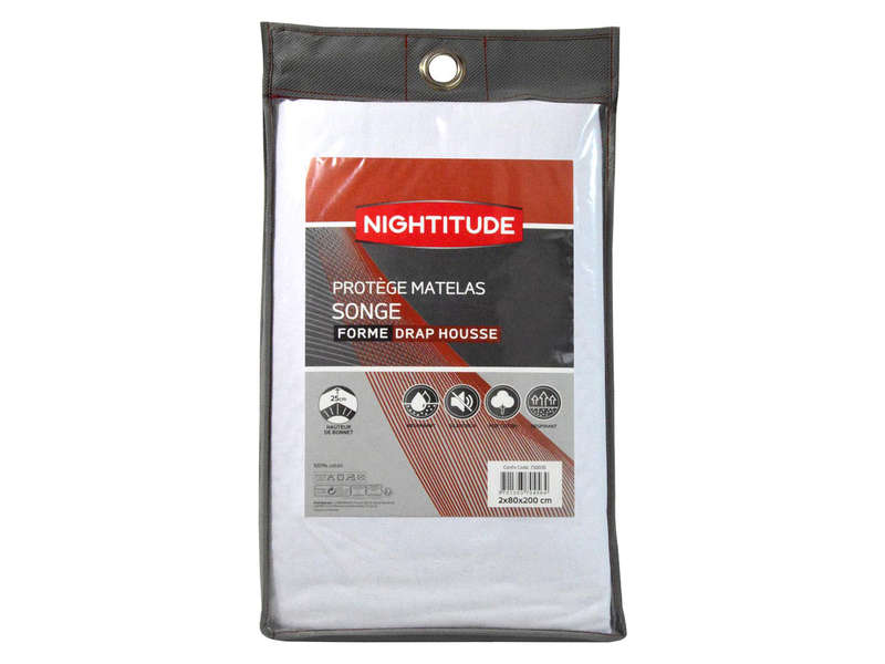 PROTEGE MATELAS NIGHTITUDE SONGE FORME DRAP HOUSSE