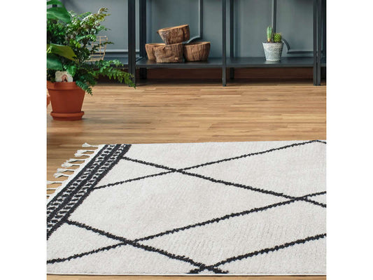 TAPIS CONFORAMA CARLITA FRANGES