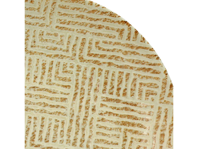 ASSIETTE PLATE EN PORCELAINE A MOTIF BEIGE